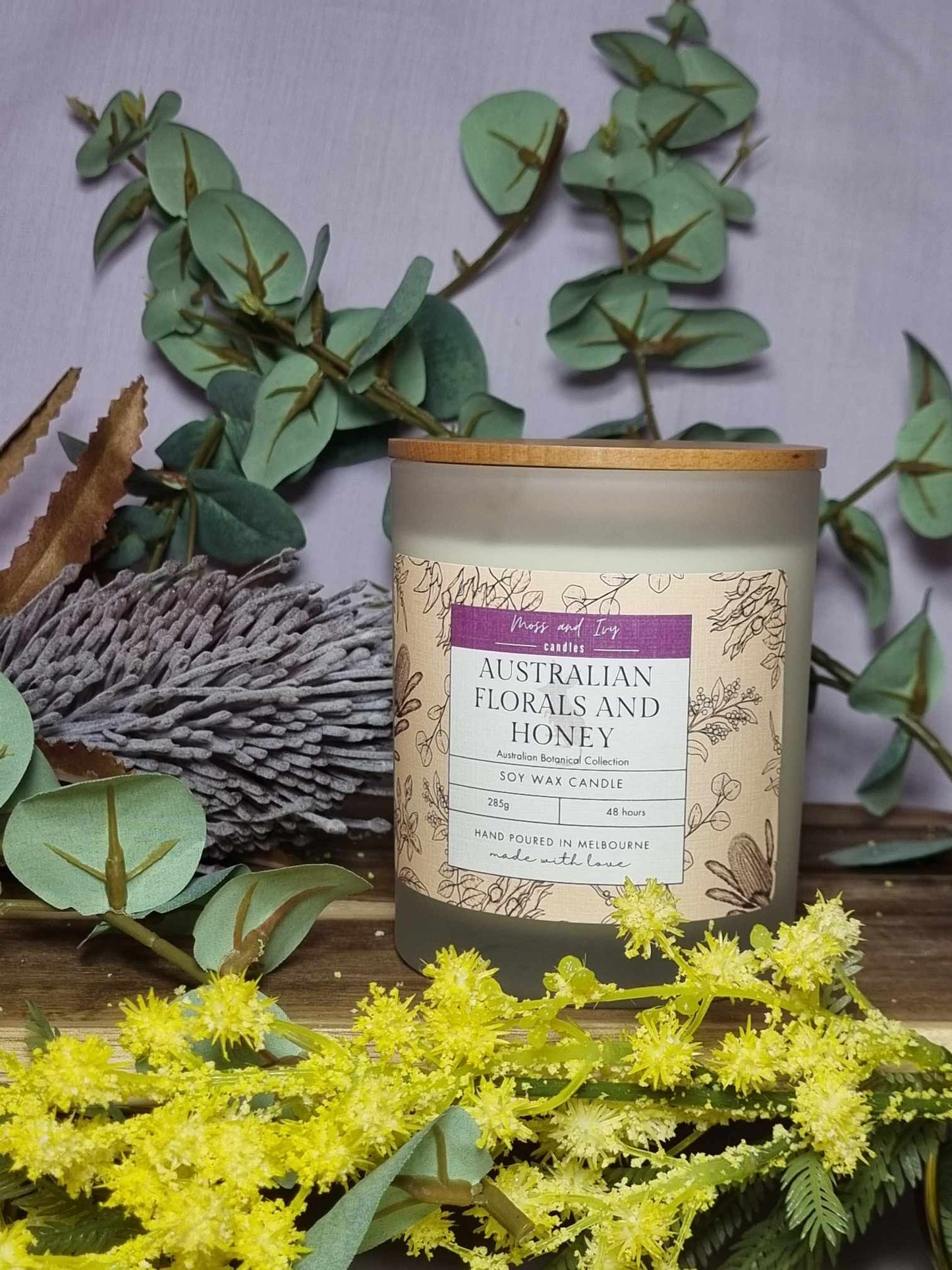Australian Florals and Honey Candle
